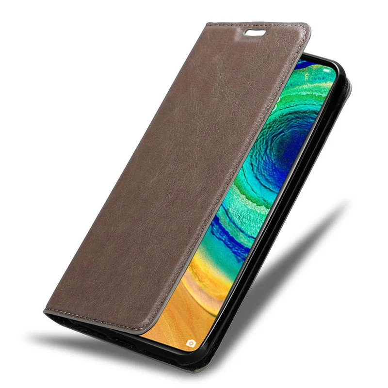 Cadorabo Hülle kompatibel mit Huawei MATE 30 Schutzhülle mit Magnetverschluss, Standfunktion und Kartenfach