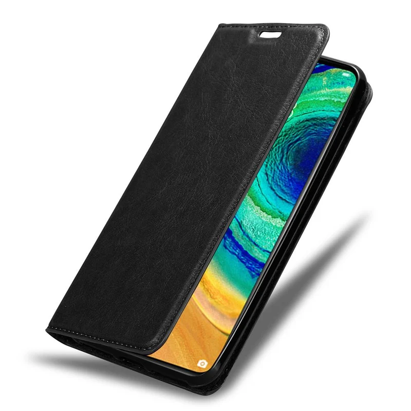 Cadorabo Hülle kompatibel mit Huawei MATE 30 Schutzhülle mit Magnetverschluss, Standfunktion und Kartenfach
