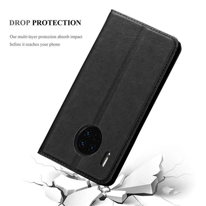 Cadorabo Hülle kompatibel mit Huawei MATE 30 Schutzhülle mit Magnetverschluss, Standfunktion und Kartenfach
