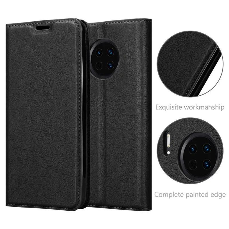Cadorabo Hülle kompatibel mit Huawei MATE 30 Schutzhülle mit Magnetverschluss, Standfunktion und Kartenfach