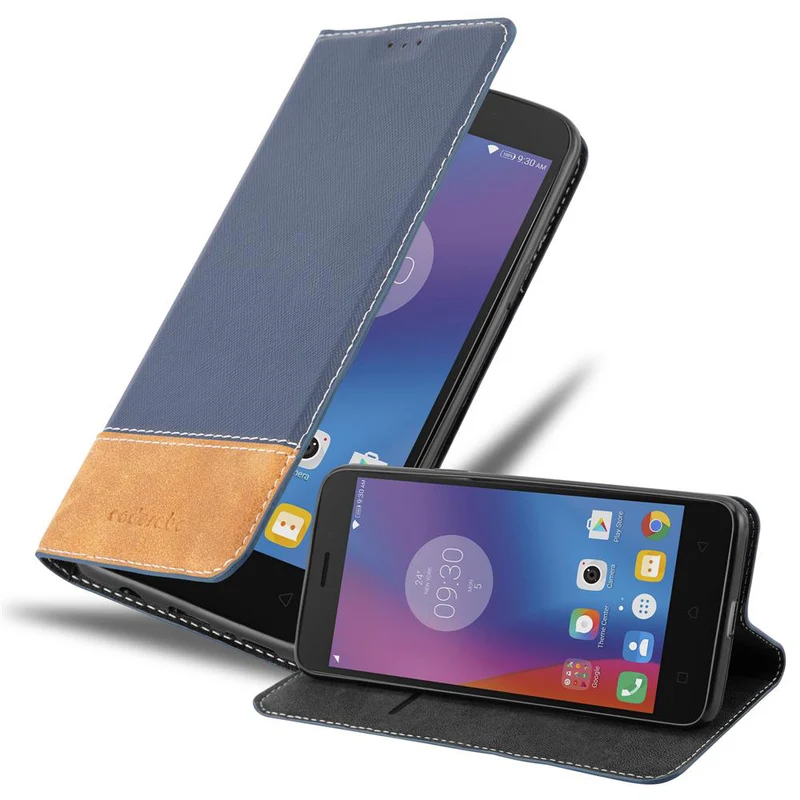 Cadorabo Hülle kompatibel mit Lenovo K6 / K6 POWER Schutzhülle mit Magnetverschluss, Standfunktion und Kartenfach