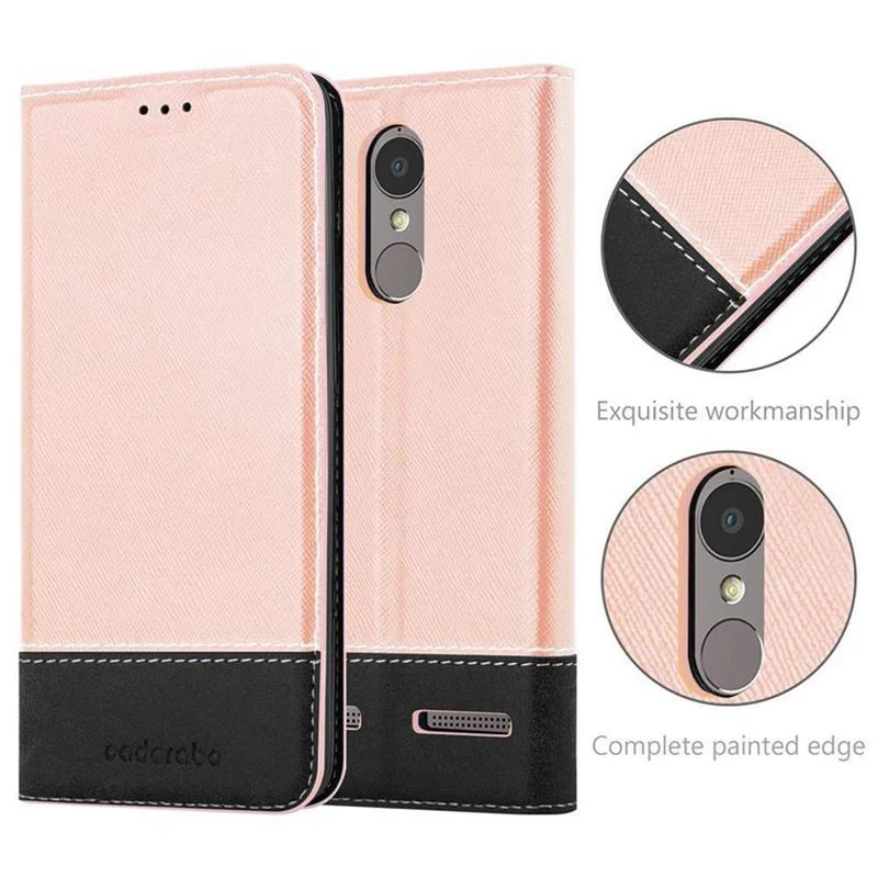 Cadorabo Hülle kompatibel mit Lenovo K6 / K6 POWER Schutzhülle mit Magnetverschluss, Standfunktion und Kartenfach