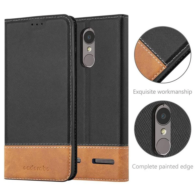 Cadorabo Hülle kompatibel mit Lenovo K6 / K6 POWER Schutzhülle mit Magnetverschluss, Standfunktion und Kartenfach