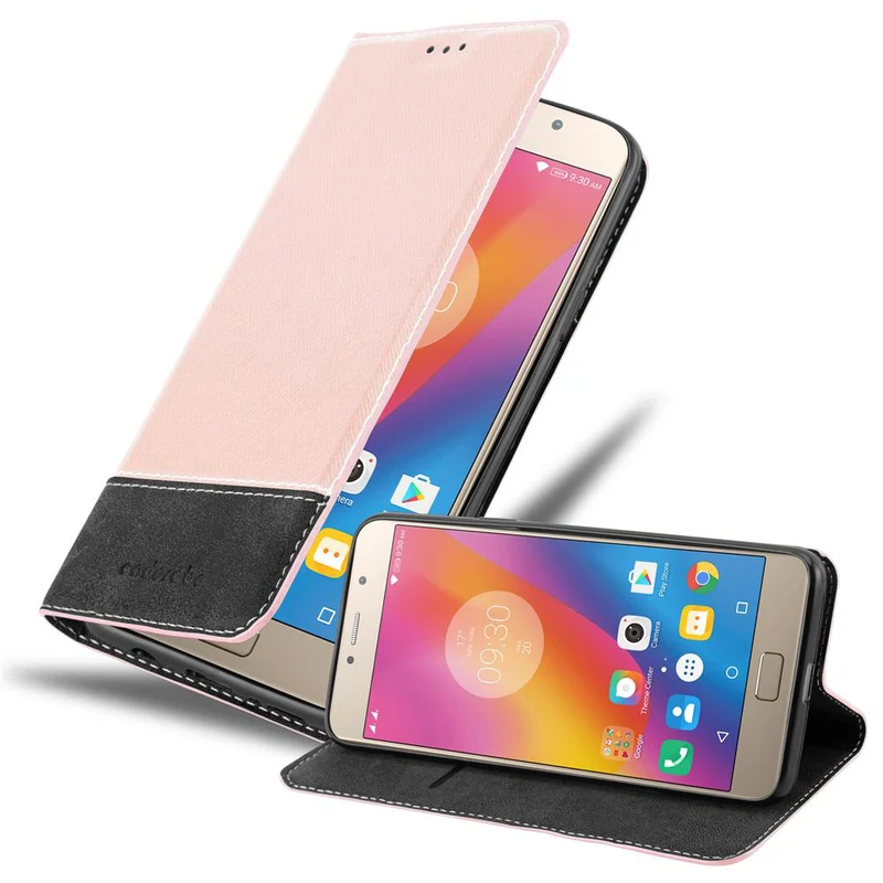 Cadorabo Hülle kompatibel mit Lenovo P2 Schutzhülle mit Magnetverschluss, Standfunktion und Kartenfach