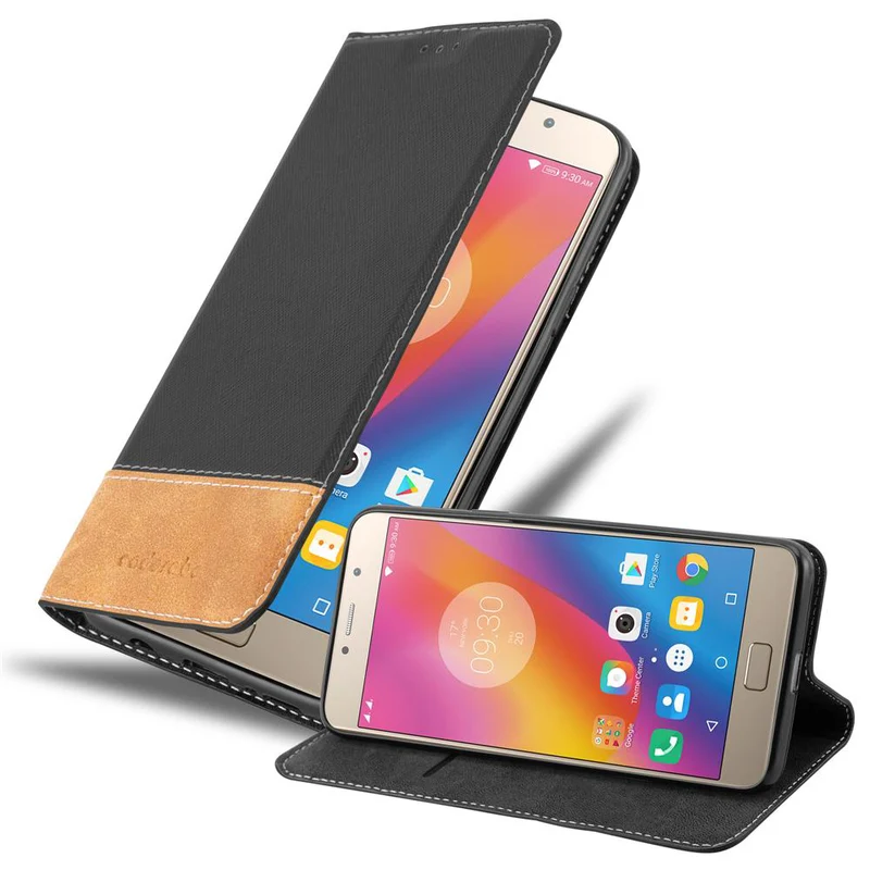 Cadorabo Hülle kompatibel mit Lenovo P2 Schutzhülle mit Magnetverschluss, Standfunktion und Kartenfach