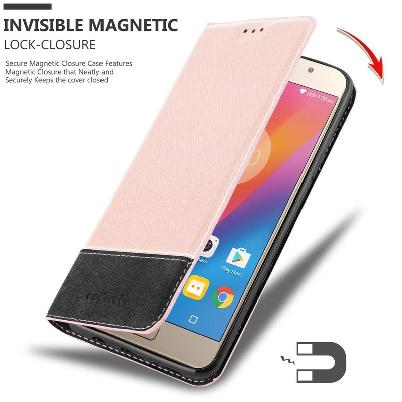 Cadorabo Hülle kompatibel mit Lenovo P2 Schutzhülle mit Magnetverschluss, Standfunktion und Kartenfach