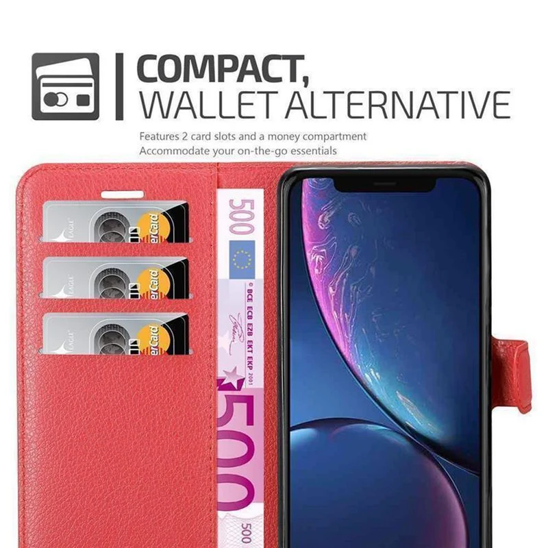 Cadorabo Hülle kompatibel mit Apple iPhone 11 Schutzhülle mit Magnetverschluss, Standfunktion und Kartenfach