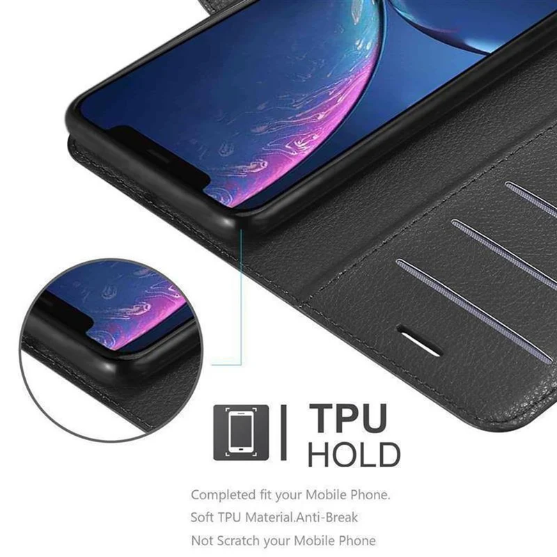 Cadorabo Hülle kompatibel mit Apple iPhone 11 Schutzhülle mit Magnetverschluss, Standfunktion und Kartenfach