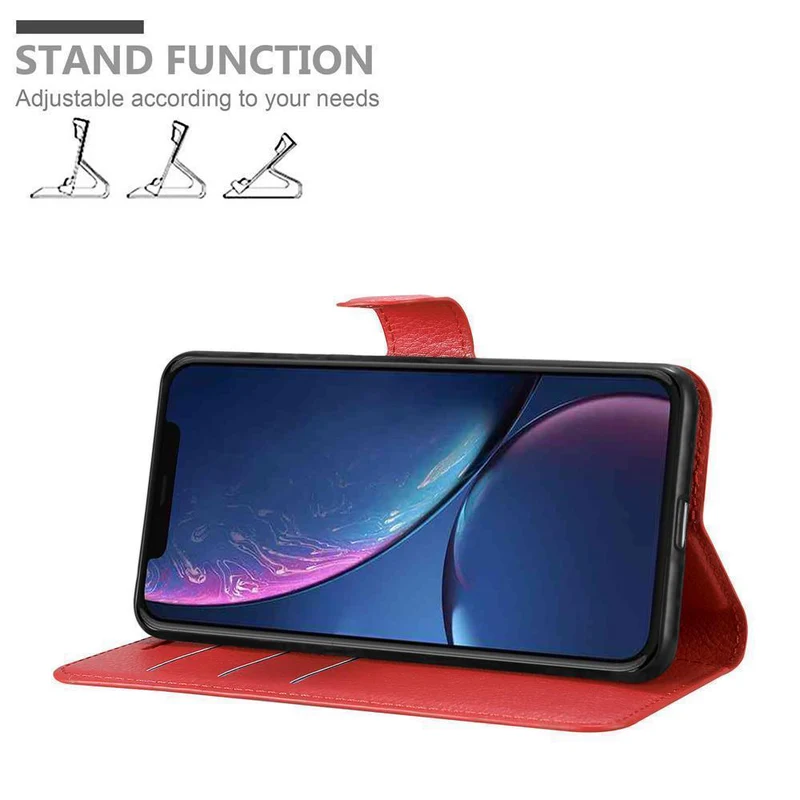 Cadorabo Hülle kompatibel mit Apple iPhone 11 PRO MAX Schutzhülle mit Magnetverschluss, Standfunktion und Kartenfach
