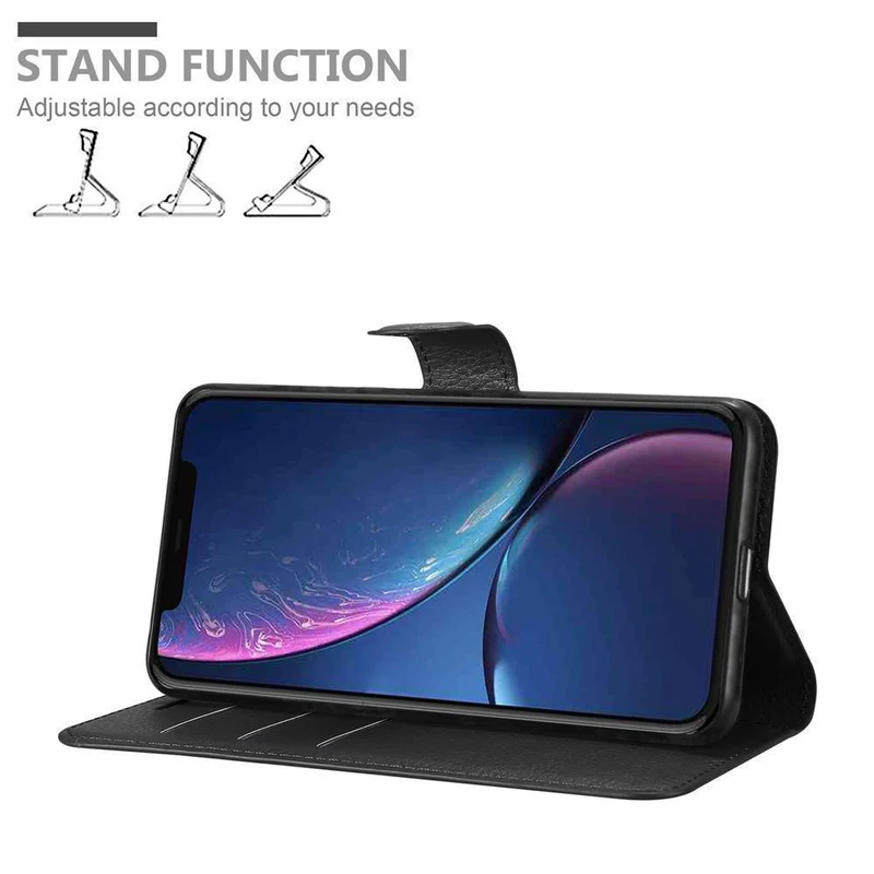 Cadorabo Hülle kompatibel mit Apple iPhone 11 PRO MAX Schutzhülle mit Magnetverschluss, Standfunktion und Kartenfach