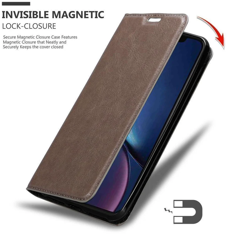 Cadorabo Hülle kompatibel mit Apple iPhone 11 PRO MAX Schutzhülle mit Magnetverschluss, Standfunktion und Kartenfach