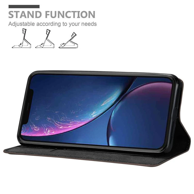Cadorabo Hülle kompatibel mit Apple iPhone 11 PRO MAX Schutzhülle mit Magnetverschluss, Standfunktion und Kartenfach