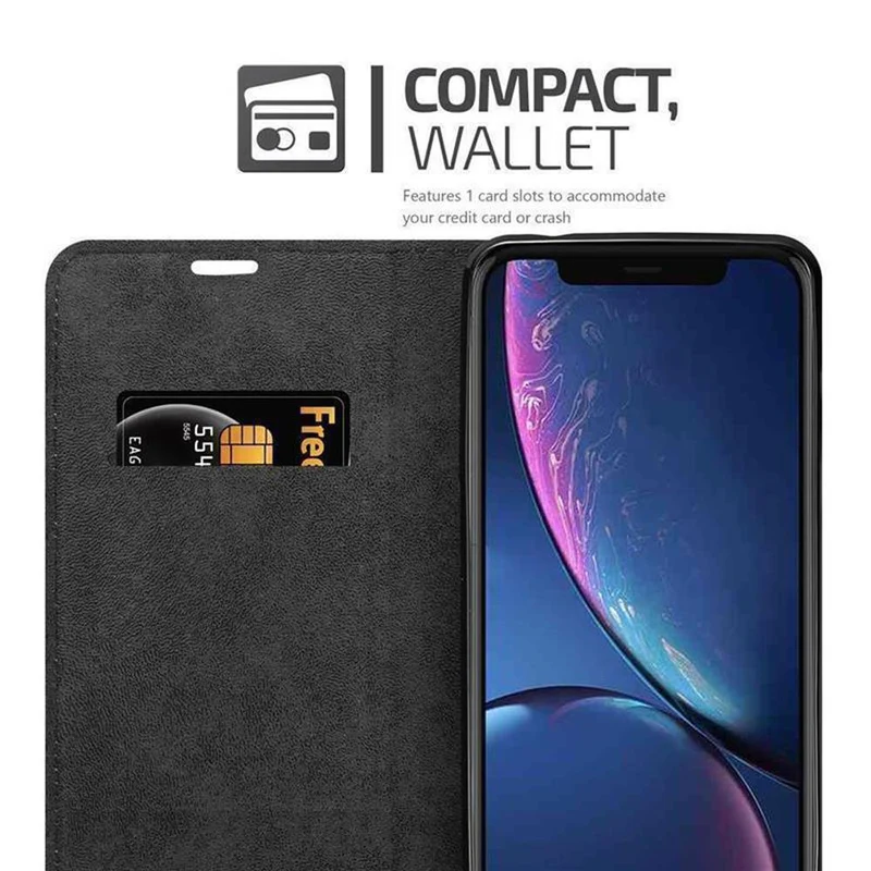 Cadorabo Hülle kompatibel mit Apple iPhone 11 PRO Schutzhülle mit Magnetverschluss, Standfunktion und Kartenfach