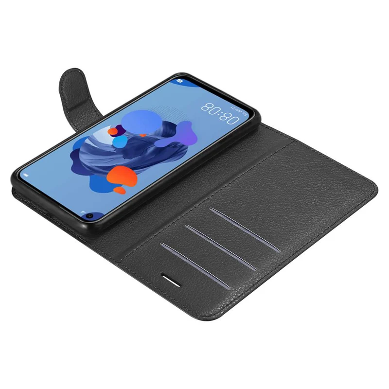 Cadorabo Hülle kompatibel mit Huawei NOVA 5i / P20 LITE 2019 Schutzhülle mit Magnetverschluss, Standfunktion und Kartenfach