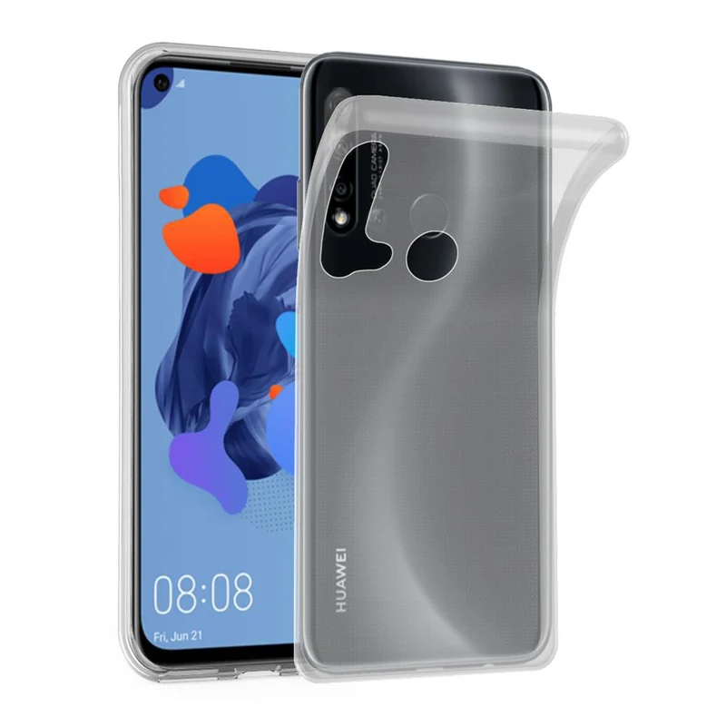 Cadorabo Hülle kompatibel mit Huawei NOVA 5i / P20 LITE 2019 Schutzhülle aus flexiblem TPU Silikon
