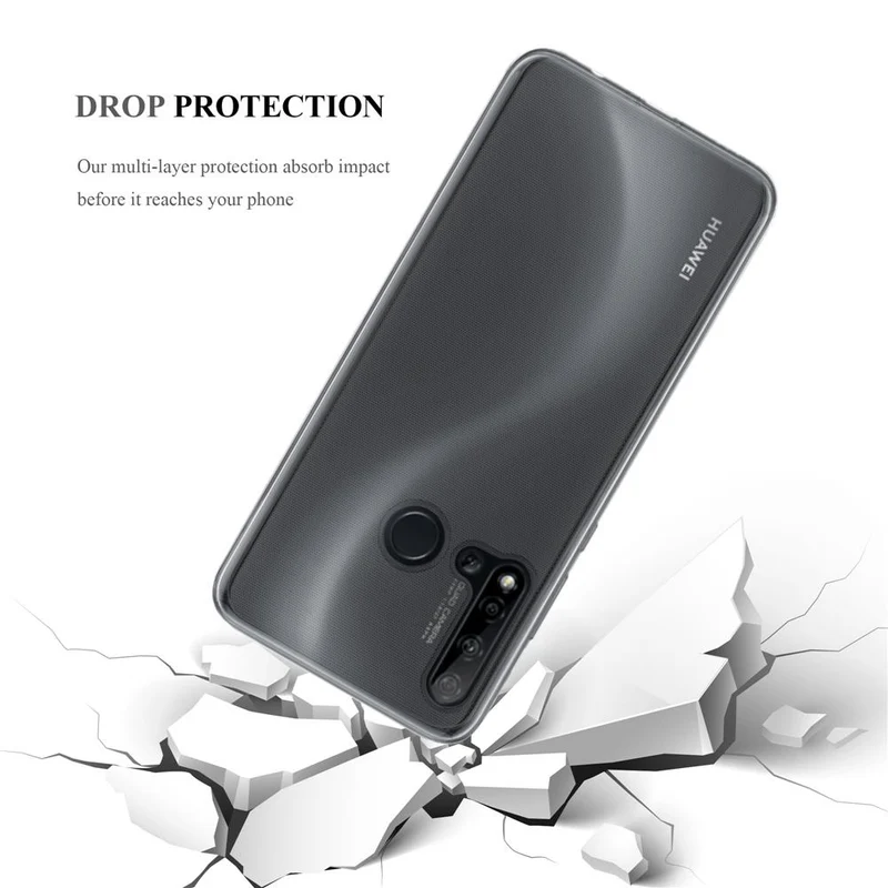 Cadorabo Hülle kompatibel mit Huawei NOVA 5i / P20 LITE 2019 Schutzhülle aus flexiblem TPU Silikon