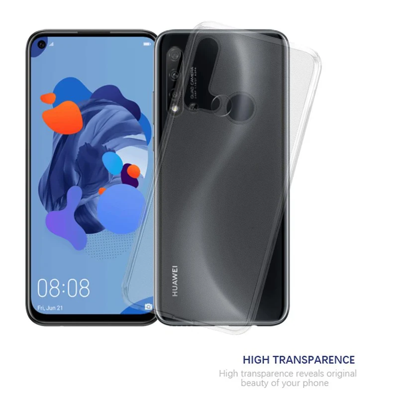 Cadorabo Hülle kompatibel mit Huawei NOVA 5i / P20 LITE 2019 Schutzhülle aus flexiblem TPU Silikon