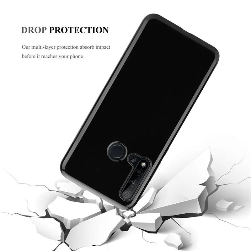 Cadorabo Hülle kompatibel mit Huawei NOVA 5i / P20 LITE 2019 Schutzhülle aus flexiblem TPU Silikon