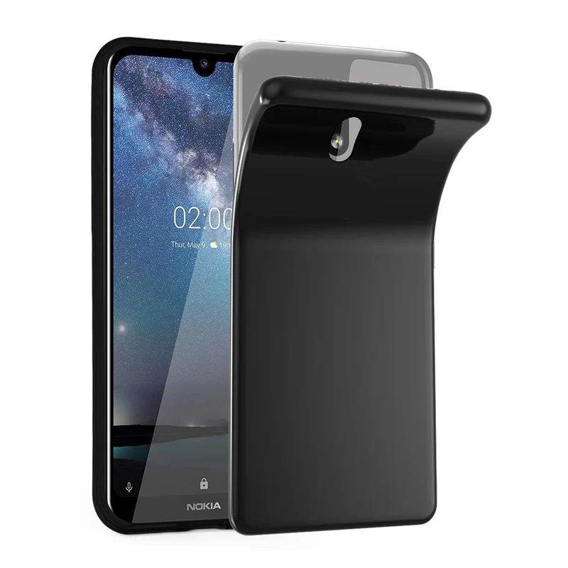 Cadorabo Hülle kompatibel mit Nokia 2,2 Schutzhülle aus flexiblem TPU Silikon