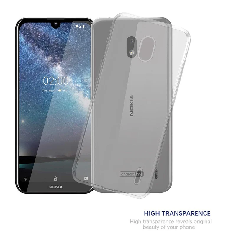 Cadorabo Hülle kompatibel mit Nokia 2,2 Schutzhülle aus flexiblem TPU Silikon