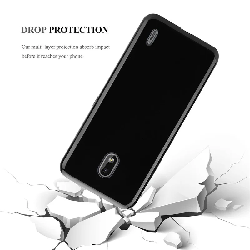 Cadorabo Hülle kompatibel mit Nokia 2,2 Schutzhülle aus flexiblem TPU Silikon