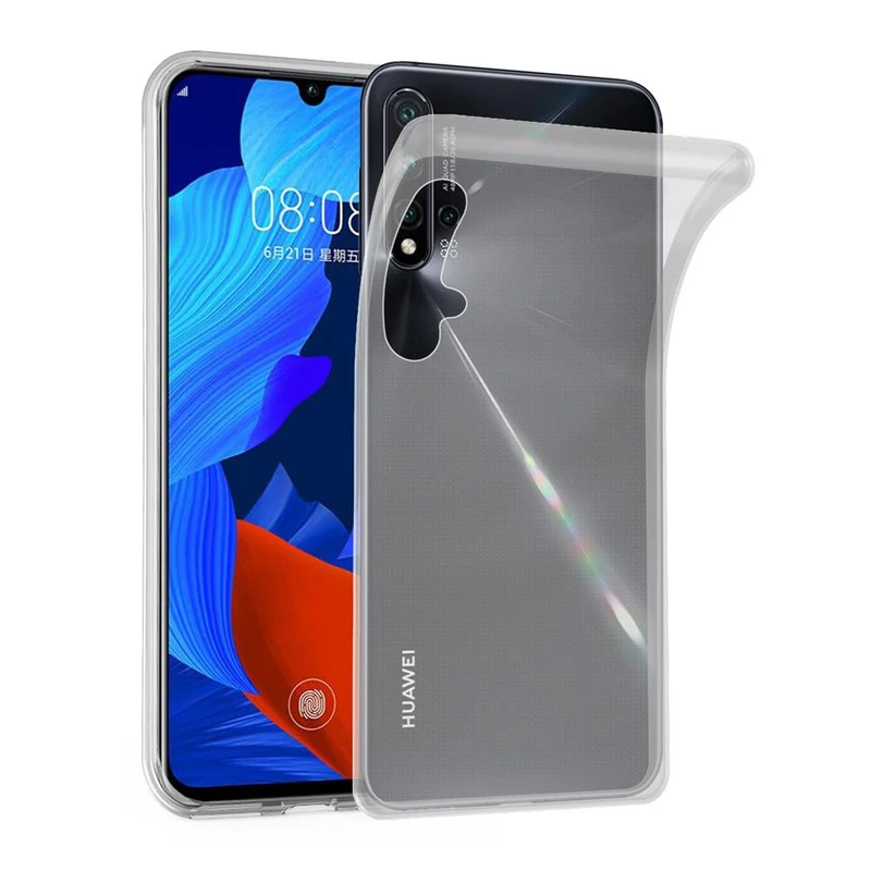 Cadorabo Hülle kompatibel mit Huawei NOVA 5 / 5 PRO Schutzhülle aus flexiblem TPU Silikon
