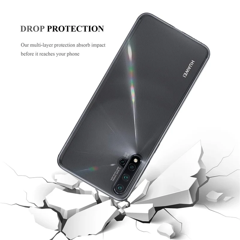 Cadorabo Hülle kompatibel mit Huawei NOVA 5 / 5 PRO Schutzhülle aus flexiblem TPU Silikon