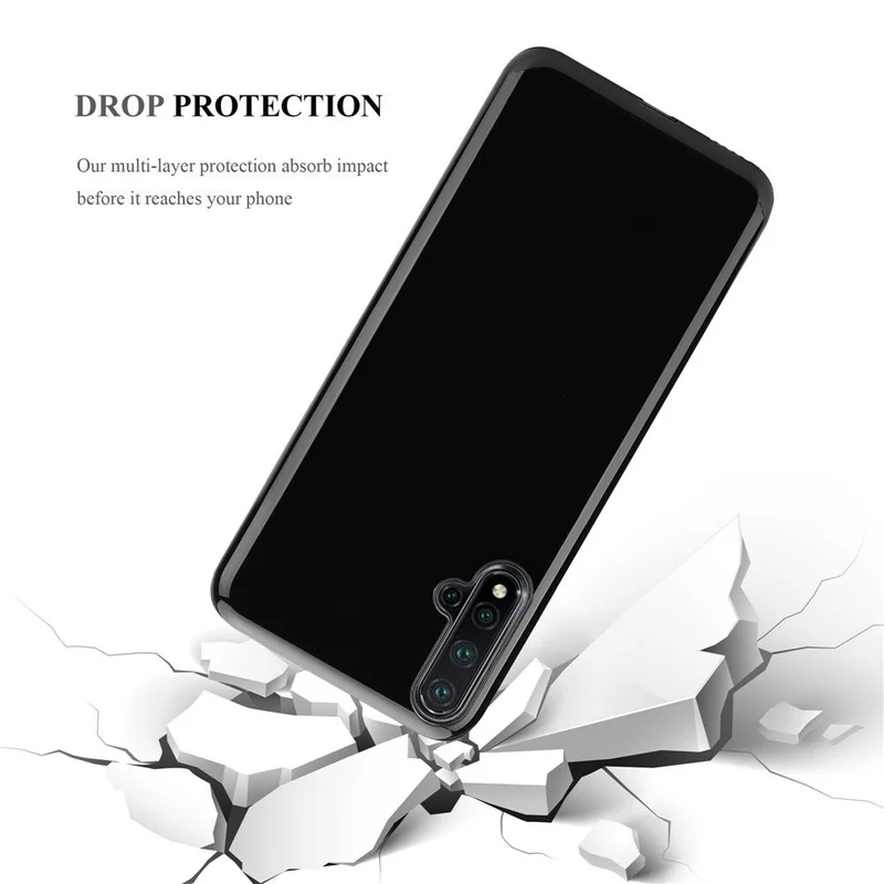 Cadorabo Hülle kompatibel mit Huawei NOVA 5 / 5 PRO Schutzhülle aus flexiblem TPU Silikon