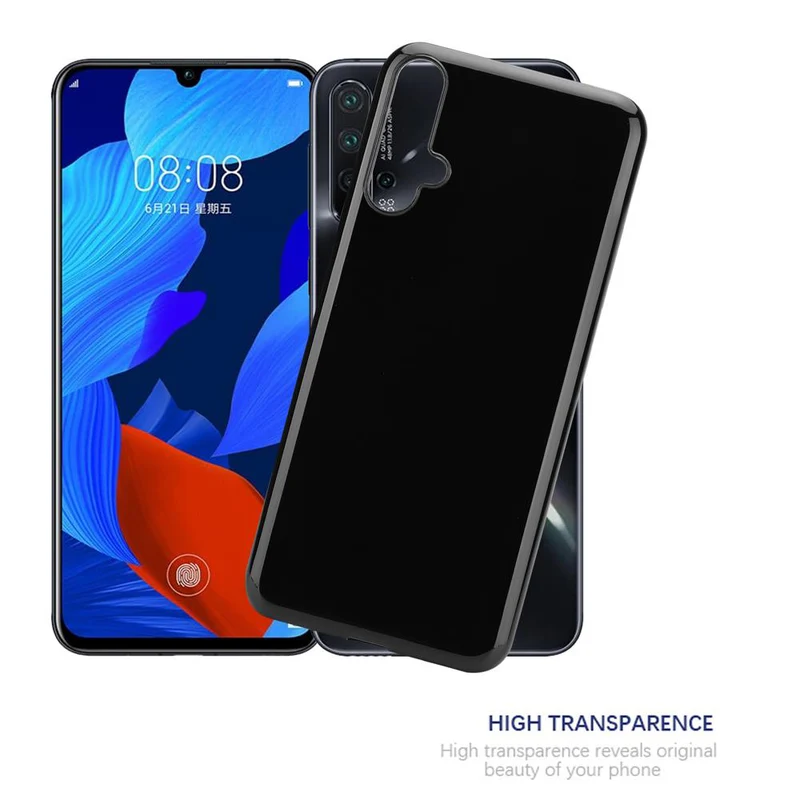 Cadorabo Hülle kompatibel mit Huawei NOVA 5 / 5 PRO Schutzhülle aus flexiblem TPU Silikon
