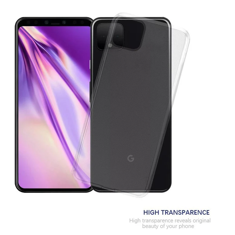 Cadorabo Hülle kompatibel mit Google PIXEL 4 XL Schutzhülle aus flexiblem TPU Silikon