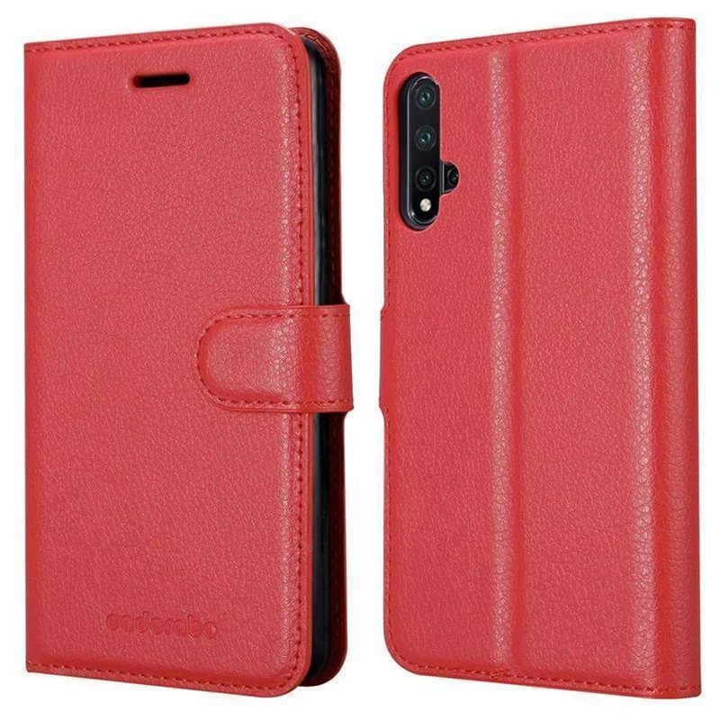 Cadorabo Hülle kompatibel mit Huawei NOVA 5 / 5 PRO Schutzhülle mit Magnetverschluss, Standfunktion und Kartenfach