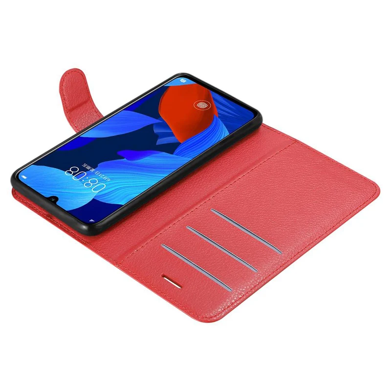 Cadorabo Hülle kompatibel mit Huawei NOVA 5 / 5 PRO Schutzhülle mit Magnetverschluss, Standfunktion und Kartenfach