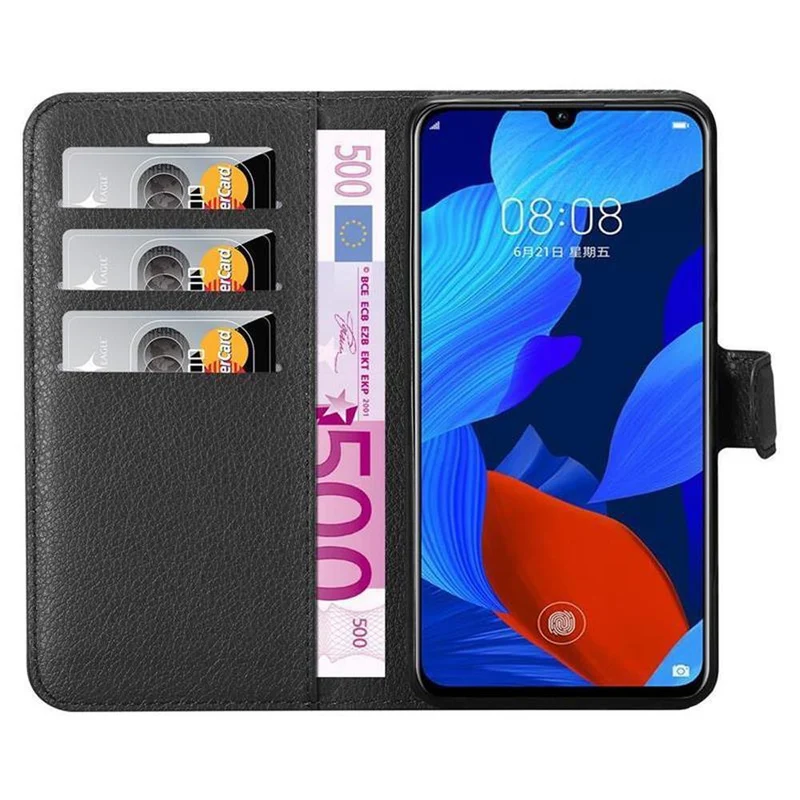 Cadorabo Hülle kompatibel mit Huawei NOVA 5 / 5 PRO Schutzhülle mit Magnetverschluss, Standfunktion und Kartenfach