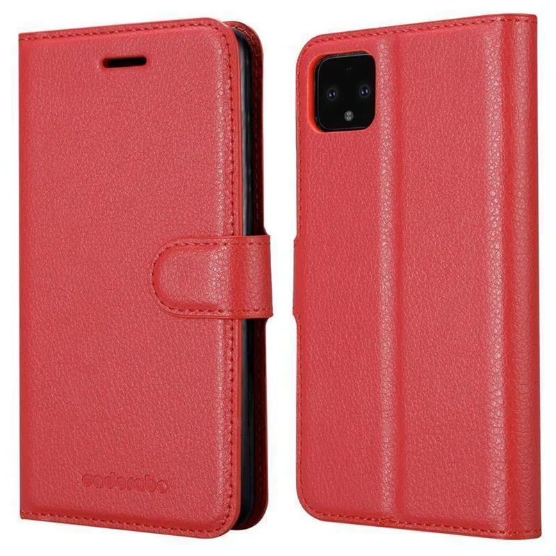 Cadorabo Hülle kompatibel mit Google PIXEL 4 XL Schutzhülle mit Magnetverschluss, Standfunktion und Kartenfach