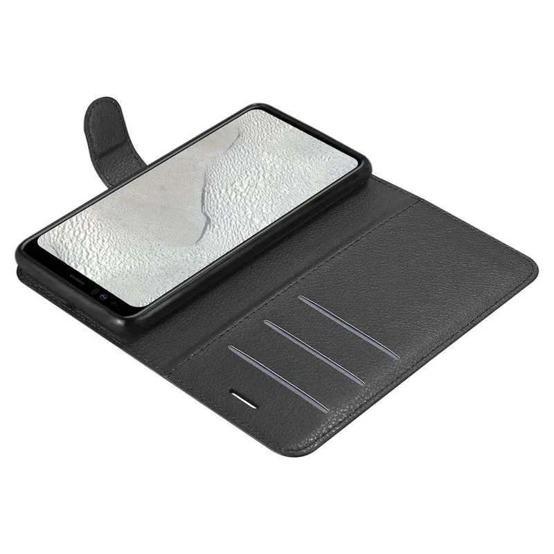 Cadorabo Hülle kompatibel mit Google PIXEL 4 XL Schutzhülle mit Magnetverschluss, Standfunktion und Kartenfach
