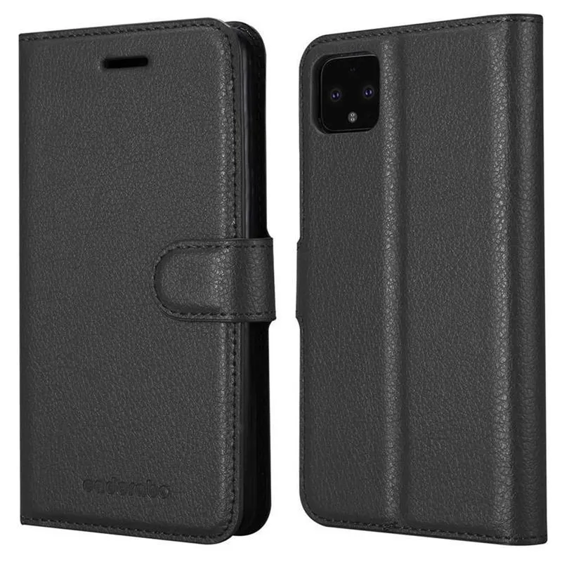 Cadorabo Hülle kompatibel mit Google PIXEL 4 XL Schutzhülle mit Magnetverschluss, Standfunktion und Kartenfach