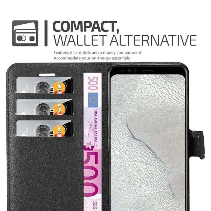 Cadorabo Hülle kompatibel mit Google PIXEL 4 XL Schutzhülle mit Magnetverschluss, Standfunktion und Kartenfach
