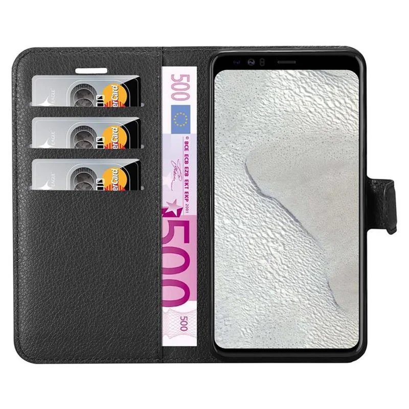 Cadorabo Hülle kompatibel mit Google PIXEL 4 XL Schutzhülle mit Magnetverschluss, Standfunktion und Kartenfach
