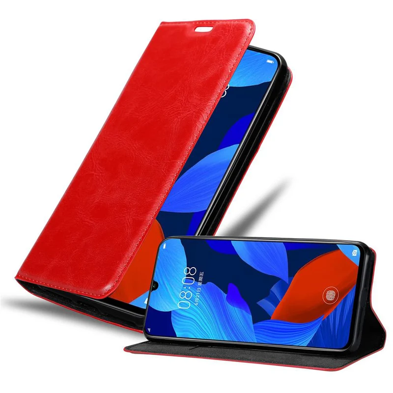 Cadorabo Hülle kompatibel mit Huawei NOVA 5 / 5 PRO Schutzhülle mit Magnetverschluss, Standfunktion und Kartenfach
