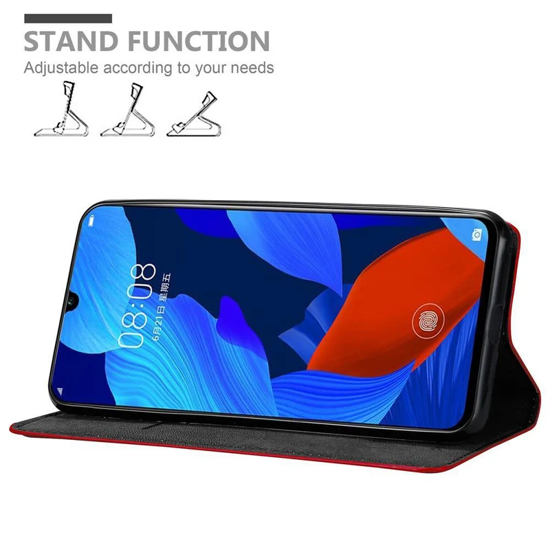 Cadorabo Hülle kompatibel mit Huawei NOVA 5 / 5 PRO Schutzhülle mit Magnetverschluss, Standfunktion und Kartenfach