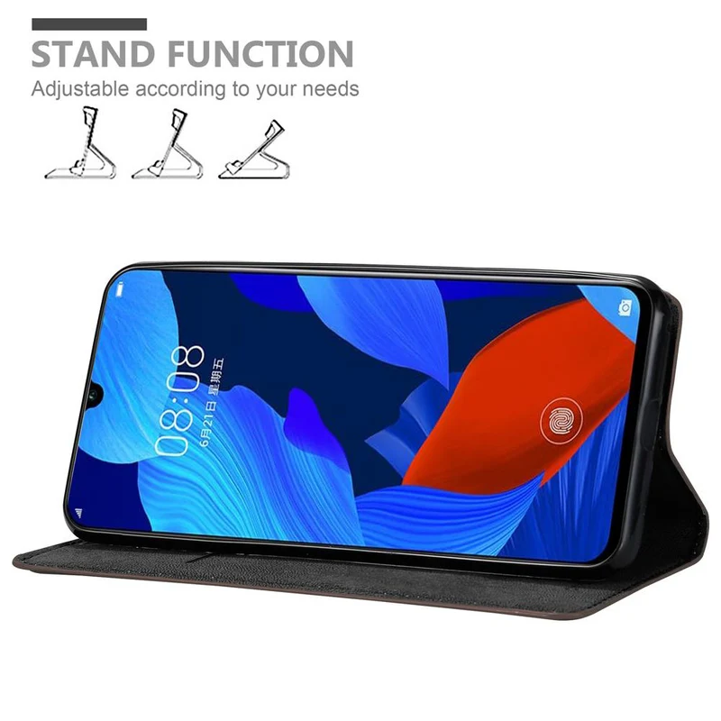 Cadorabo Hülle kompatibel mit Huawei NOVA 5 / 5 PRO Schutzhülle mit Magnetverschluss, Standfunktion und Kartenfach