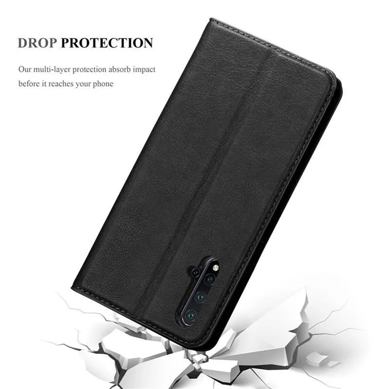 Cadorabo Hülle kompatibel mit Huawei NOVA 5 / 5 PRO Schutzhülle mit Magnetverschluss, Standfunktion und Kartenfach