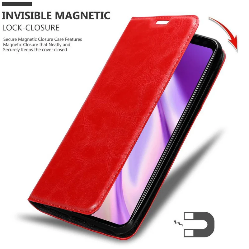 Cadorabo Hülle kompatibel mit Google PIXEL 4 XL Schutzhülle mit Magnetverschluss, Standfunktion und Kartenfach