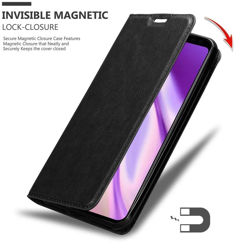Cadorabo Hülle kompatibel mit Google PIXEL 4 XL Schutzhülle mit Magnetverschluss, Standfunktion und Kartenfach
