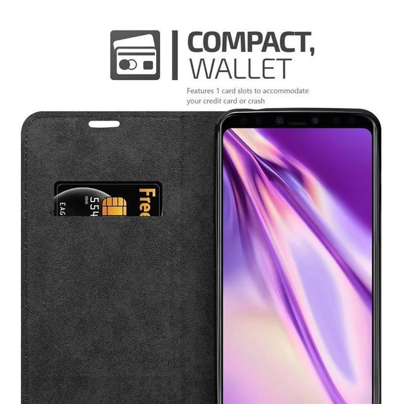 Cadorabo Hülle kompatibel mit Google PIXEL 4 Schutzhülle mit Magnetverschluss, Standfunktion und Kartenfach