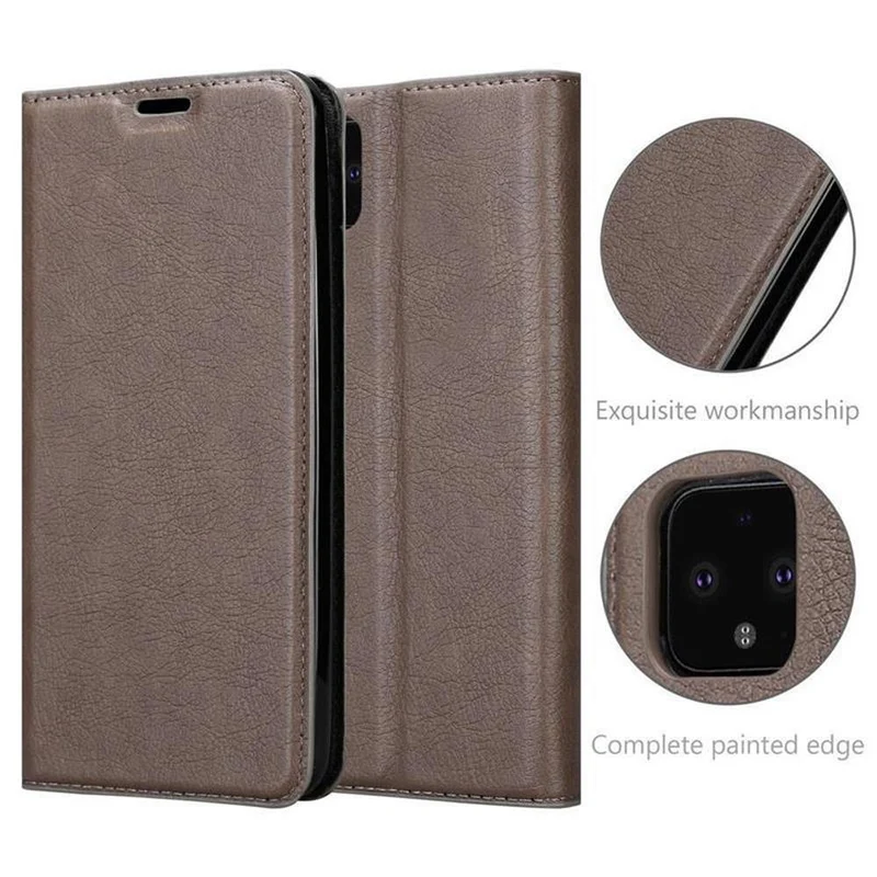 Cadorabo Hülle kompatibel mit Google PIXEL 4 Schutzhülle mit Magnetverschluss, Standfunktion und Kartenfach