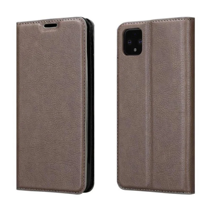 Cadorabo Hülle kompatibel mit Google PIXEL 4 Schutzhülle mit Magnetverschluss, Standfunktion und Kartenfach