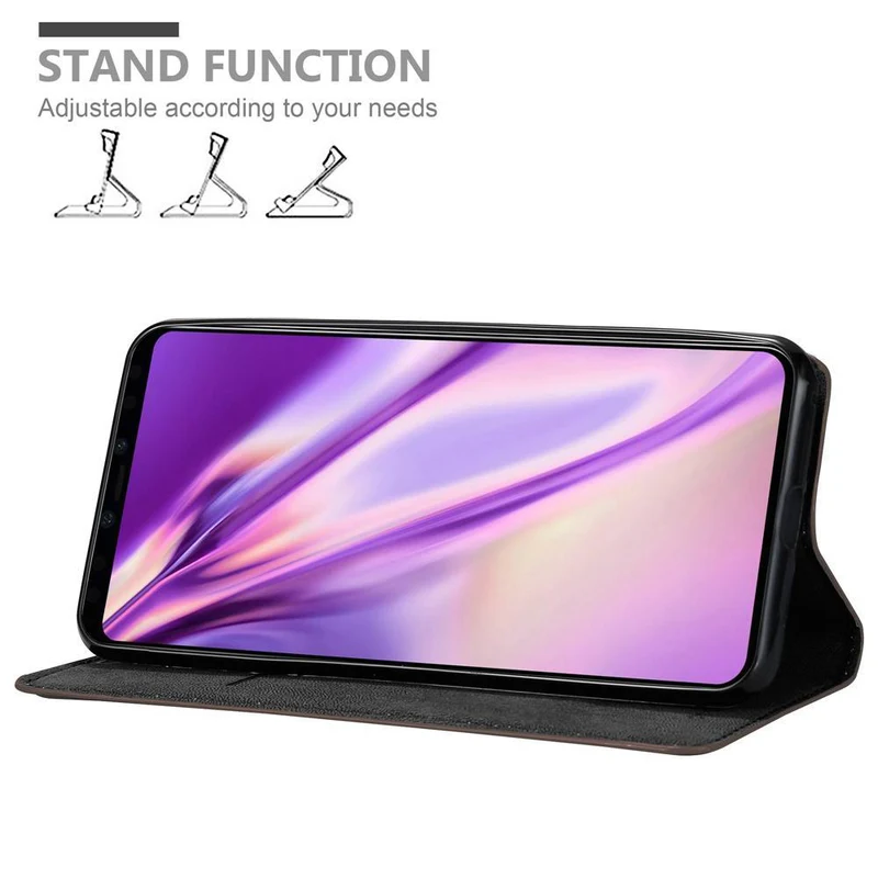 Cadorabo Hülle kompatibel mit Google PIXEL 4 Schutzhülle mit Magnetverschluss, Standfunktion und Kartenfach