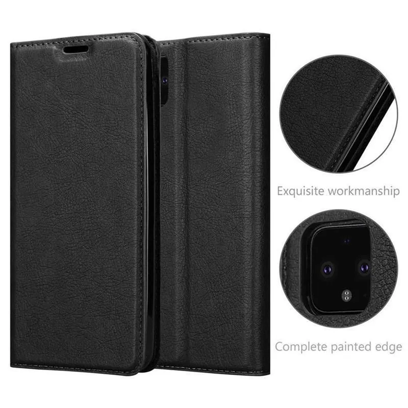 Cadorabo Hülle kompatibel mit Google PIXEL 4 Schutzhülle mit Magnetverschluss, Standfunktion und Kartenfach
