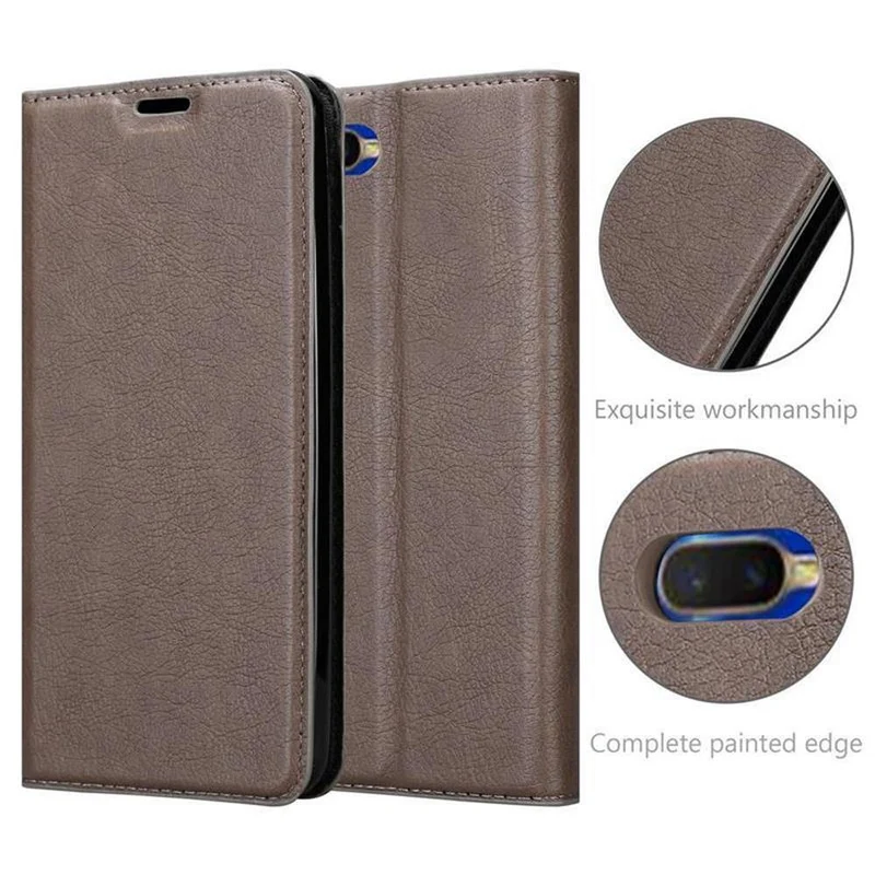 Cadorabo Hülle kompatibel mit Oppo R17 NEO Schutzhülle mit Magnetverschluss, Standfunktion und Kartenfach